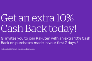 Rakuten Referral Bonus: 10% Cash Back Boost Up to $50