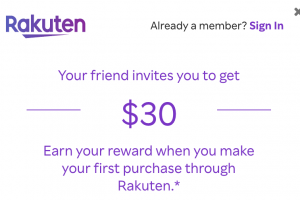 Rakuten: $30 Referral Bonus Promo ($50 in June, 2026!)